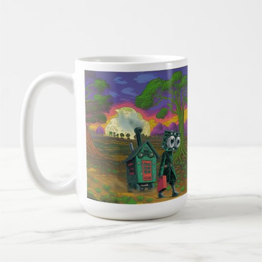 Verder gaan koffiemok (Links)