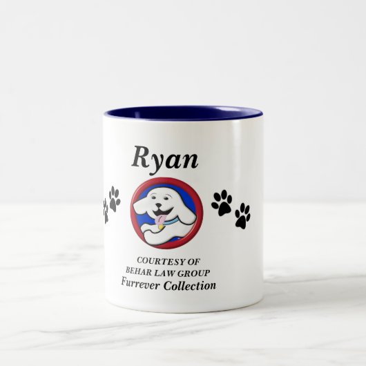 Verder gepersonaliseerde Corporate Coffee Mok: Tweekleurige Koffiemok (Center)