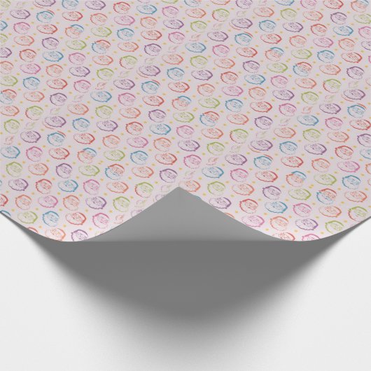 Verder kerst wit cadeaupapier (Hoek)