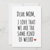 VERDER MOM IK HOOP DAT WE HETZELFDE SOORT WEIRD ZI FEESTDAGENKAART (Voorkant)