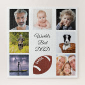 Verdere fotocollage wit legpuzzel (Verticaal)