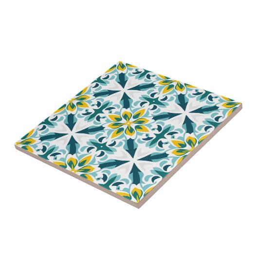 💛 💚 VerdeSol Azulejo Harmonie Tegeltje (Zijkant)