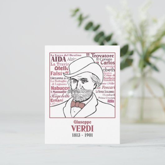 Verdi Briefkaart (Staand voorkant)