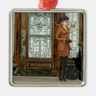 Verdi, de Ingang van het Hotel Driskill, Austin Metalen Ornament