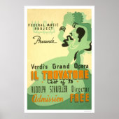 Verdi Il Trovatore 1937 WPA Poster (Voorkant)
