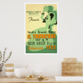 Verdi Il Trovatore 1937 WPA Poster (Keuken)