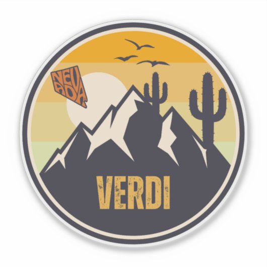 Verdi, Nevada Sticker (Voorkant)