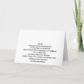 Verdi, Pelikanen bij de Dierentuin van Houston Kaart (Achterkant)