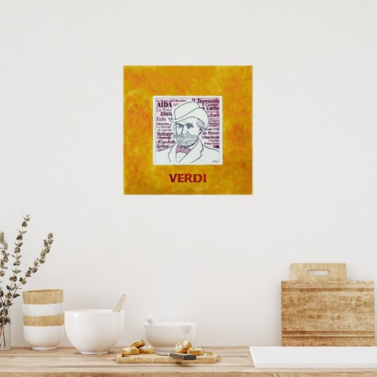 VERDI-poster Poster (Keuken)
