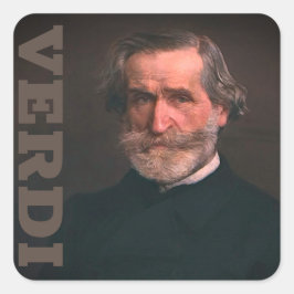 Verdi Vierkante Sticker