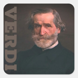 Verdi Vierkante Sticker