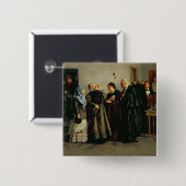 Verdict, 'Not Guilty', 1882 Vierkante Button 5,1 Cm (Voorkant /achterkant)