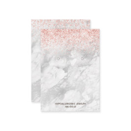 Verdien beeldscherm met Logo Gold Glitter Marble Visitekaartje