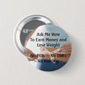 Verdien Button met verlies van geld (Voorkant /achterkant)