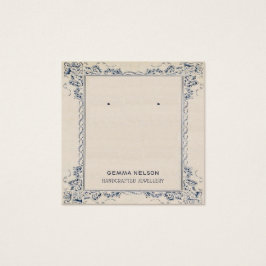 Verdien Display Card ・  Floral Social Media Vierkante Visitekaartjes