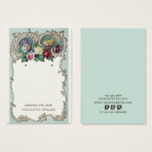 Verdien Display Card ・  Floral Social Media Visitekaartje (Voorkant /achterkant)