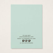 Verdien Display Card ・  Floral Social Media Visitekaartje (Achterkant)