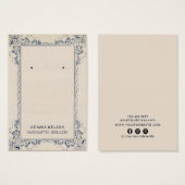 Verdien Display Card ・ Floral Social Media Visitekaartje (Voorkant /achterkant)