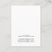 Verdien een DisplayCard Burgundy Floral Visitekaartje (Achterkant)