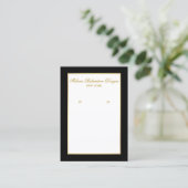 Verdien een DisplayCard Gold en Black Visitekaartje (Staand voorkant)