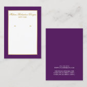 Verdien een DisplayCard Gold en Paars Visitekaartje (Voorkant / Achterkant)