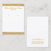 Verdien een DisplayCard Gold Glitter Visitekaartje (Voorkant / Achterkant)