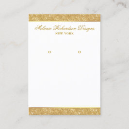Verdien een DisplayCard Gold Glitter Visitekaartje