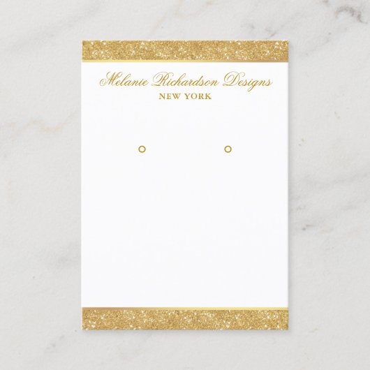 Verdien een DisplayCard Gold Glitter Visitekaartje (Voorkant)