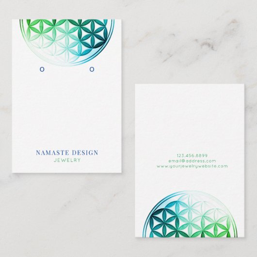 Verdien een DisplayCard ・ Lager van leven/Mandala Visitekaartje (Voorkant / Achterkant)