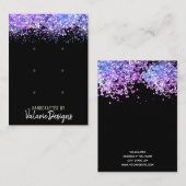 Verdien een studentenkaart Faux-regenbooglitter Visitekaartje (Voorkant / Achterkant)