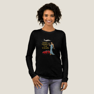 Verdien Geld Niet Vrienden Glam Jetset Design Tri-Blend Shirt