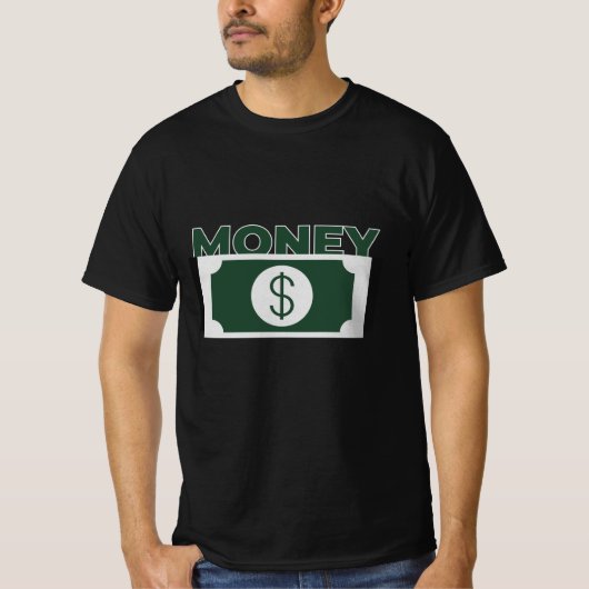 Verdien geld T-shirt (Voorkant)
