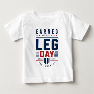 Verdien het, Geef het niet Legdag Gym Motivatie Ty