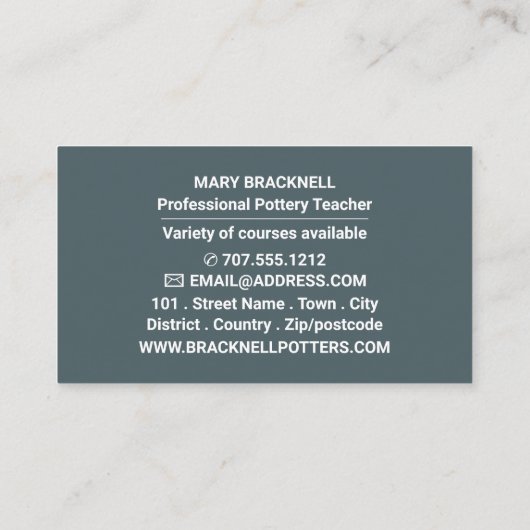 Verdien het Ontwerp van de Pit, de Klassen van de Visitekaartje (Achterkant)