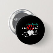 Verdien het verpleegkundig Afstuderen Ronde Button 5,7 Cm (Voorkant /achterkant)