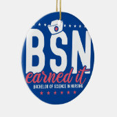 Verdien het verpleegster BSN RN Bachelors of Scien Keramisch Ornament (Rechts)