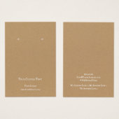 Verdien juwelen-beeldschermkaart, Brown Kraft Art Visitekaartje (Voorkant /achterkant)