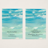 Verdien juwelen-beeldschermkaart, Spring Sky-kunst Visitekaartje (Voorkant /achterkant)