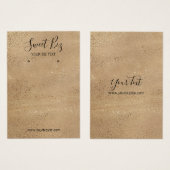 Verdien juwelen Holder Brown Gold Visitekaartje (Voorkant /achterkant)