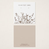 Verdien juwelen kaart ・ Earthy Floral (Voorkant /achterkant)