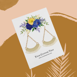 Verdien juwelenkaart ・ Waterverf Floral Visitekaartje