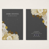 Verdien Kaart voor beeldscherm ・ Gold Sketched Flo (Voorkant /achterkant)