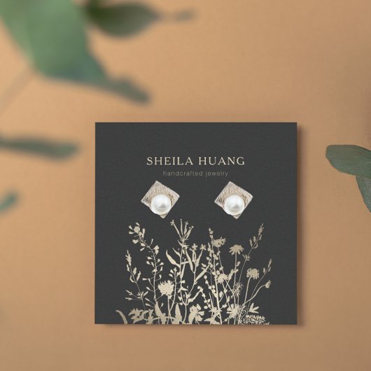 Verdien Kaart voor beeldscherm ・ Grond Floral Beig