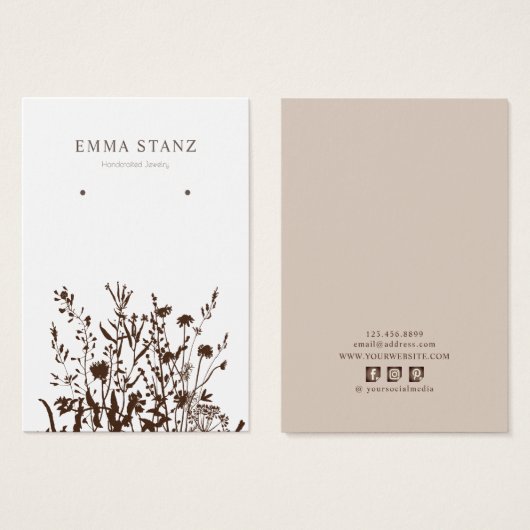 Verdien Kaart voor beeldscherm ・ Grondige sociale  (Voorkant /achterkant)