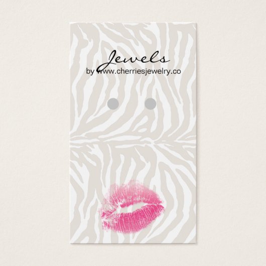 Verdien Kaarten om Zebra op te ruimen Visitekaartje (Voorkant)