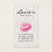 Verdien Kaarten om Zebra op te ruimen Visitekaartje (Achterkant)