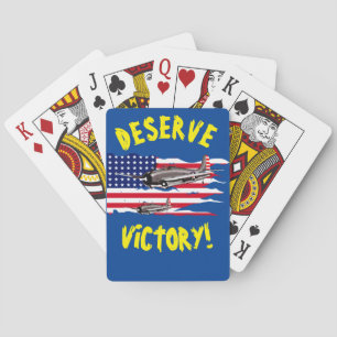Verdien Overwinning Wildkat WW2 Speelkaarten. Pokerkaarten