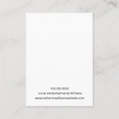 Verdien Roos Gold Glitter voor beeldscherm | Marme Visitekaartje (Achterkant)