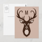 Verdien uw aangepast briefkaart Monogram (Voorkant / Achterkant)