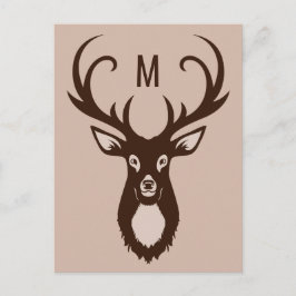 Verdien uw aangepast briefkaart Monogram